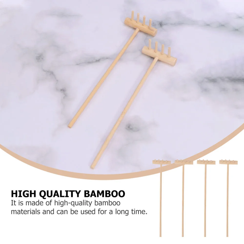 

8Pcs Mini Garden Sand Rakes Japanese Desktop Meditation Sand Box Accessories
