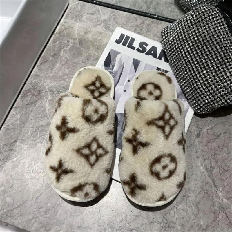 

2021 меховые сланцы, домашние тапочки, женская зимняя теплая обувь, женские слипоны на плоской подошве, мягкие плюшевые Тапочки