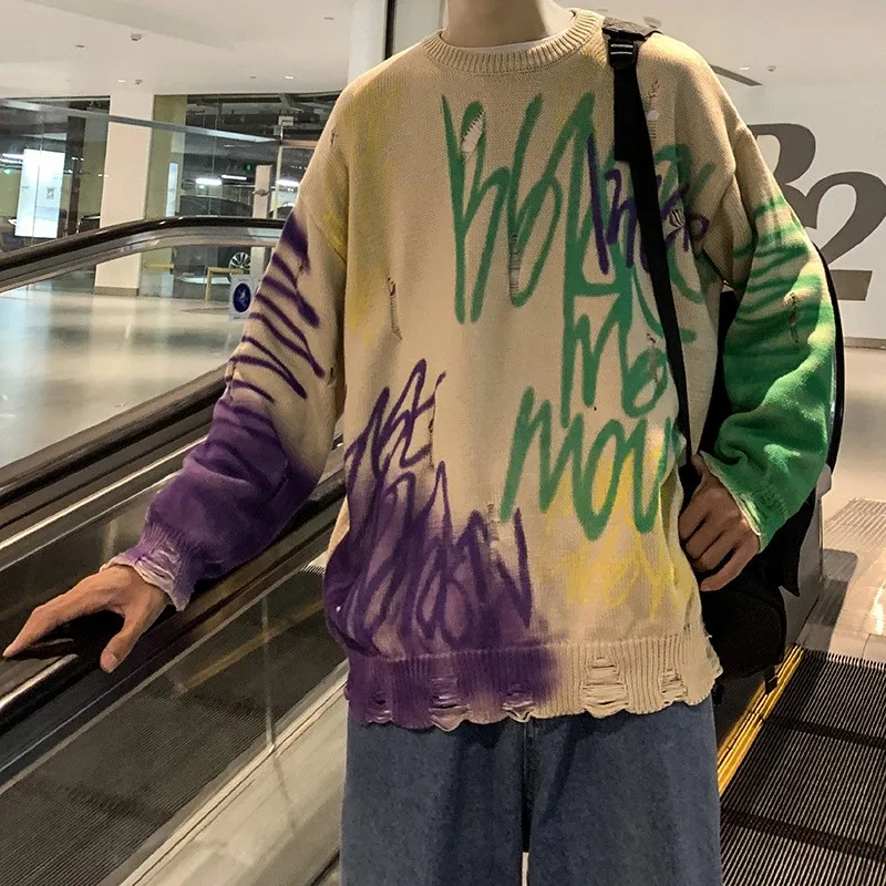 Свитер унисекс с длинным рукавом и круглым вырезом Осень-зима | Мужская одежда