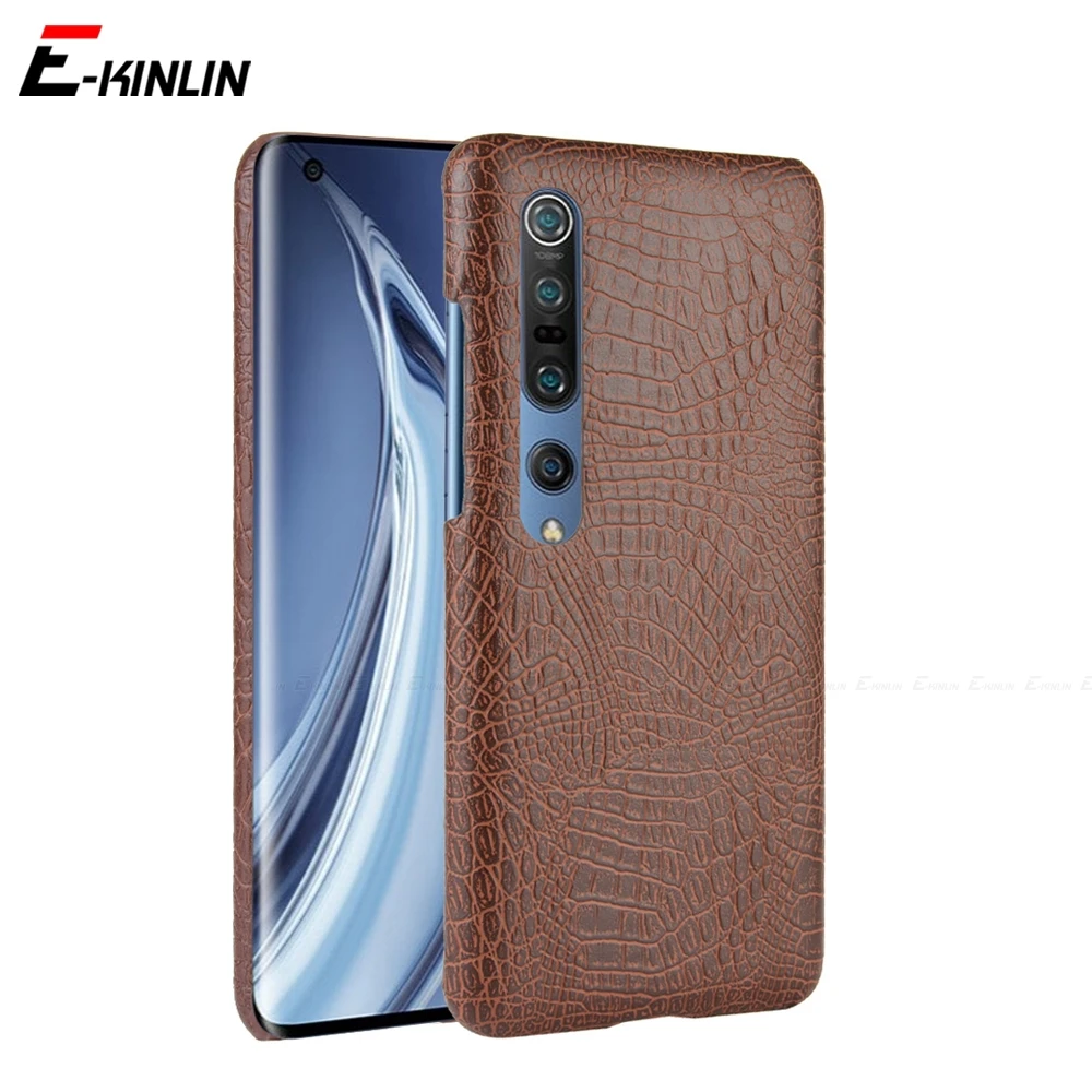 Фото Жесткий Чехол для Redmi Note 11 11S 10 10S 9 9S 8 8T 6 5 Pro Plus Max 5A Prime 4X кожаный чехол для телефона с узором «крокодиловая Змея» №1