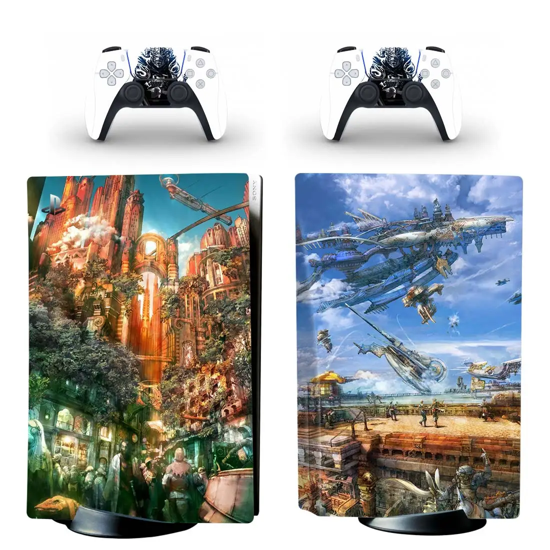 Custom Design PS5 Standard Disc Edition Skin Sticker Decal Cover for PlayStation 5 Console & Controllers PS5 Skin Sticker Vinyl