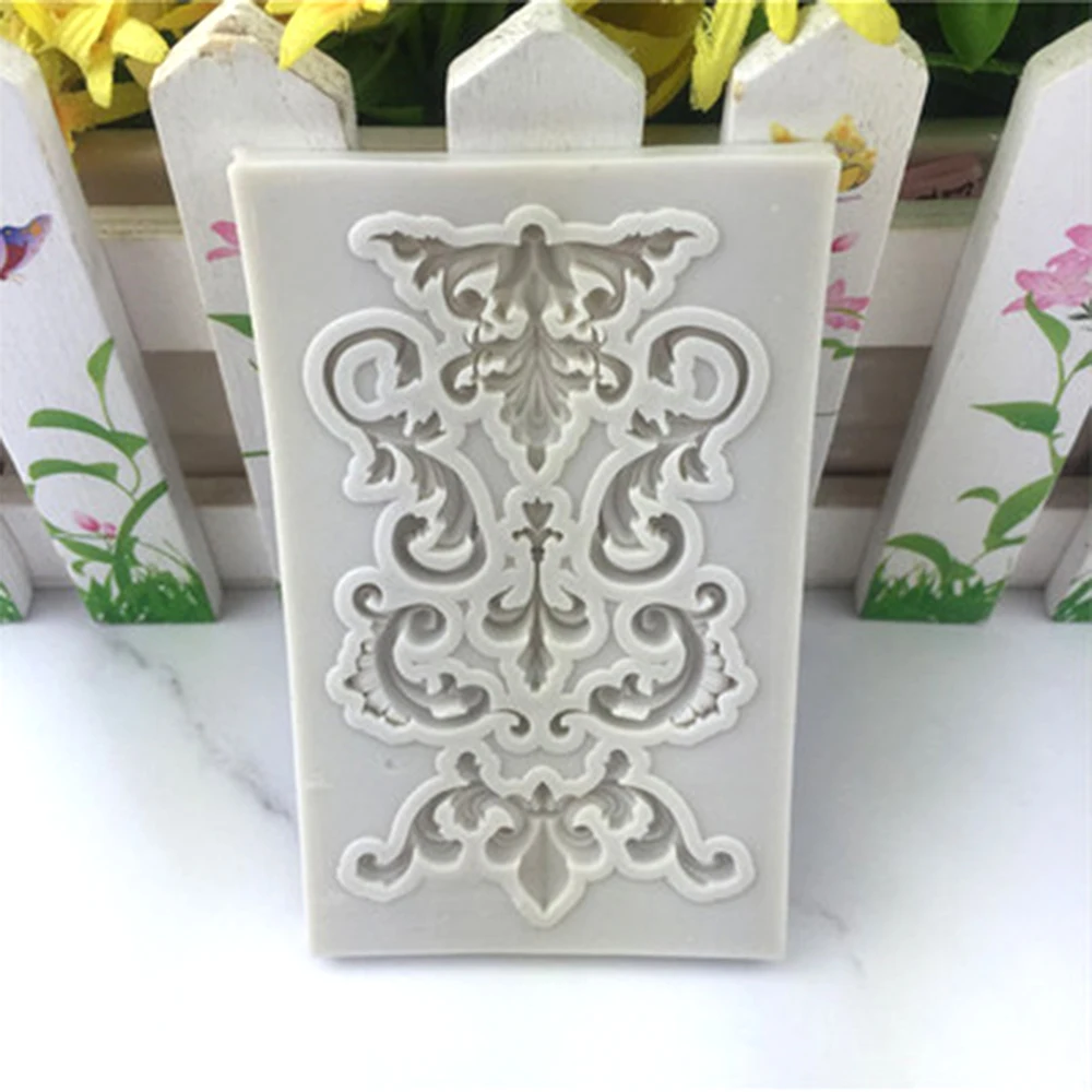 В европейском стиле на шнуровке с тиснением силиконовые формы DIY Fondant (сахарная)