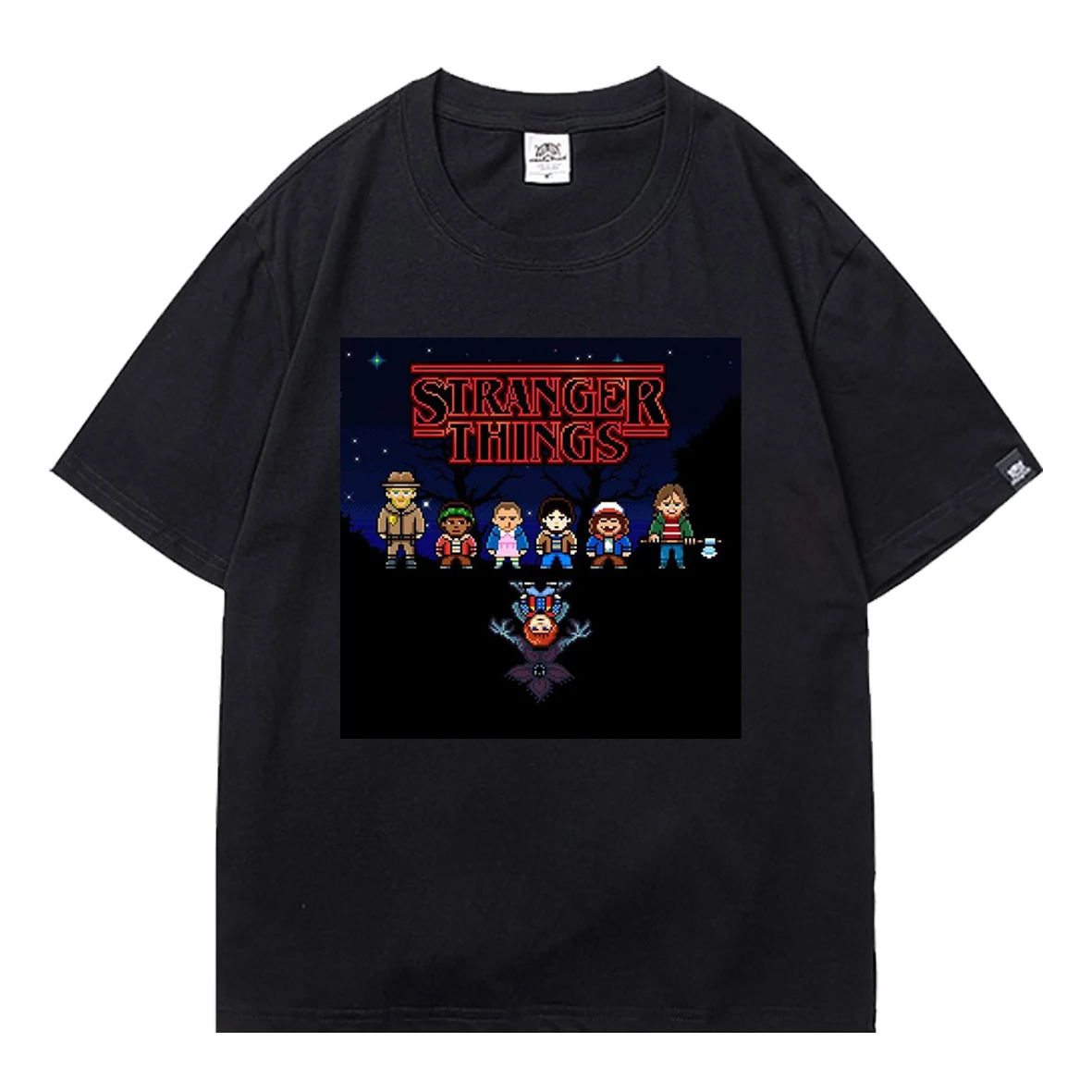 

Strange Things Printing New Men's Short-sleeved Summer Oversized T-shirt Cute Pattern O-neck T-shirt Teen Unisex Casual T Shirt