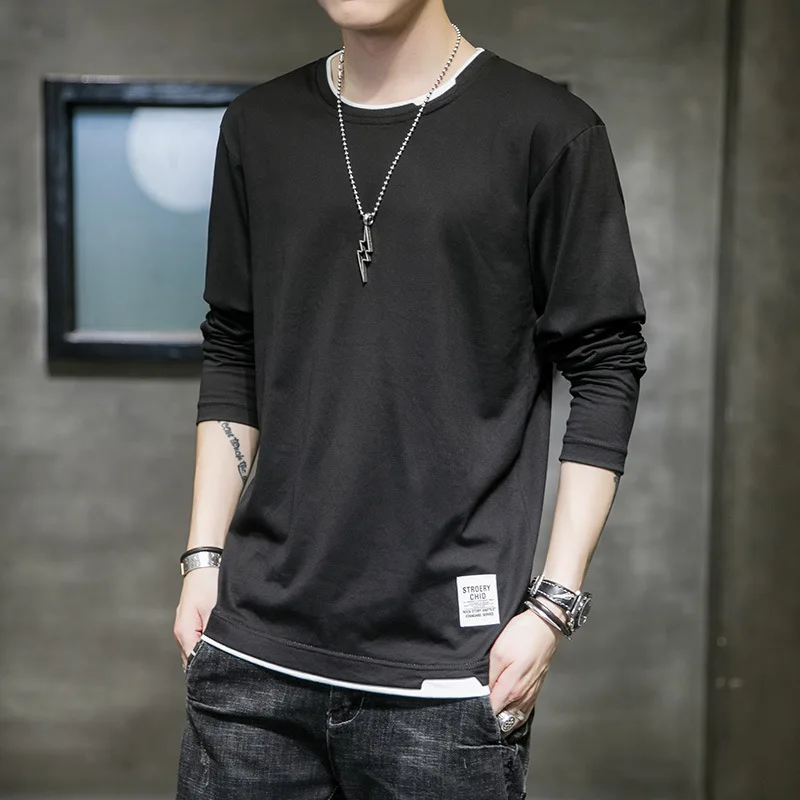 

2021 Fashion Casual Sweatshirt Men's Warm Long Sleeved Round Neck Thickening Solid Color Outdoor Casual Men's Sweatshirt