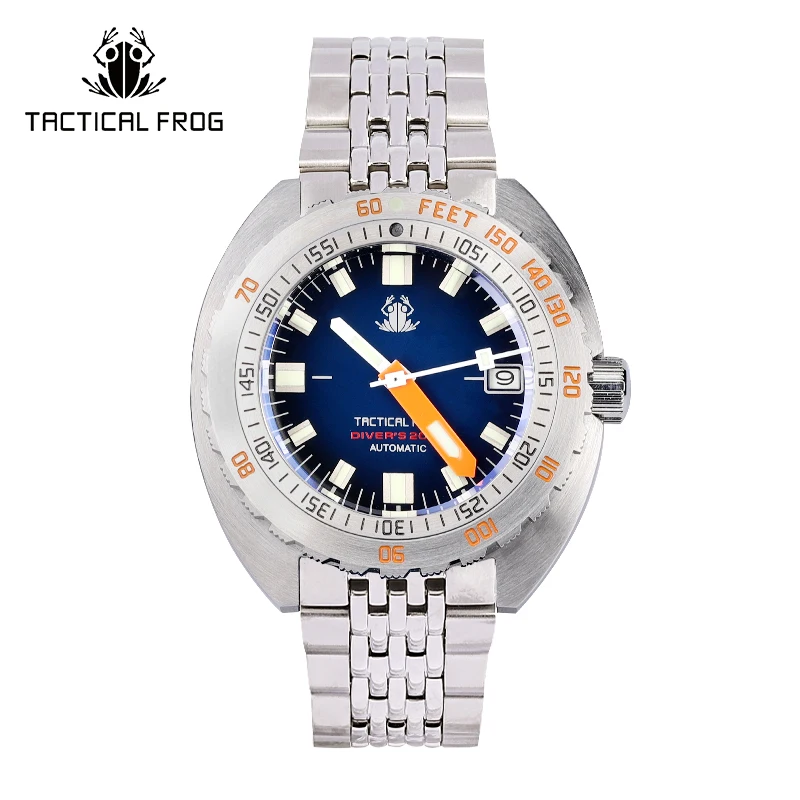 

Tactical Frog Sub 300T Automatic Mechanical 20ATM 200M Waterproof Sapphire Crystal Luxury Brand Transparent Case Watch For Man
