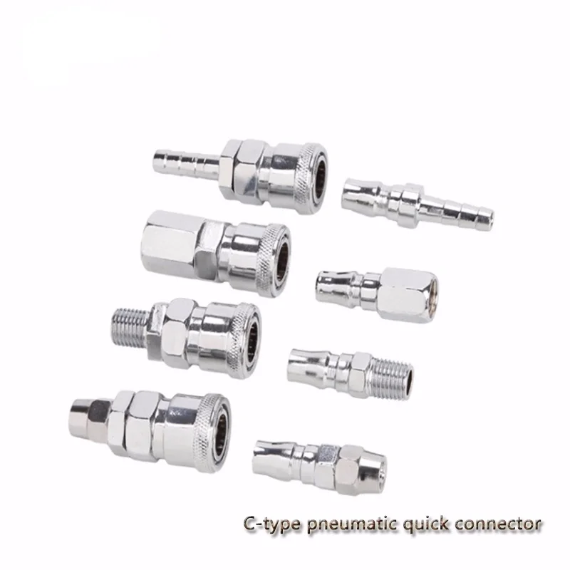

Self-locking C-type Pneumatic Quick Connector Tube Air Compressor Pump Accessories Tool Air Compressor Pneumatic Connector