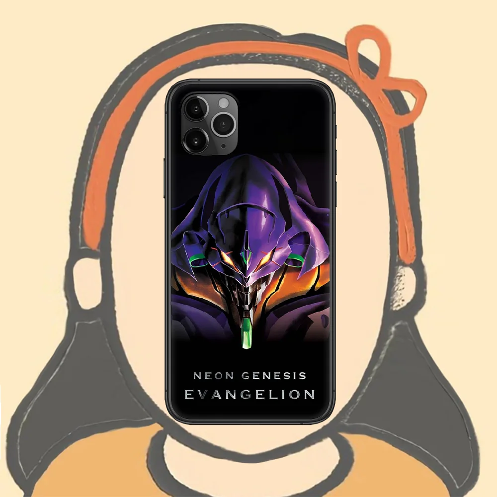 

Genesis Evangelion NGE EVA Phone Case For Iphone 4 4s 5 5S SE 5C 6 6S 7 8 Plus X XS XR 11 12 Mini Pro Max 2020 black Hoesjes
