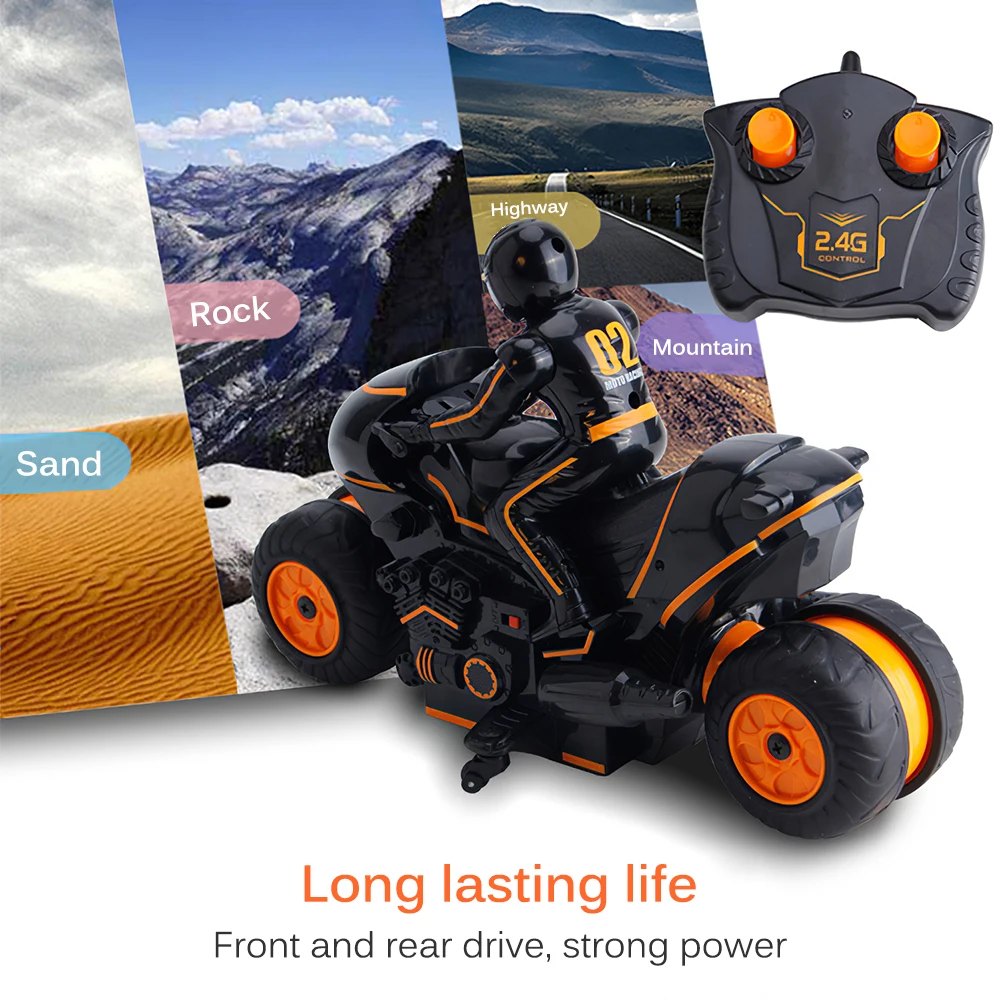 RC автомобиль 2 4 ГГц Мини Мода мотоциклетная с Прохладный светильник высокого