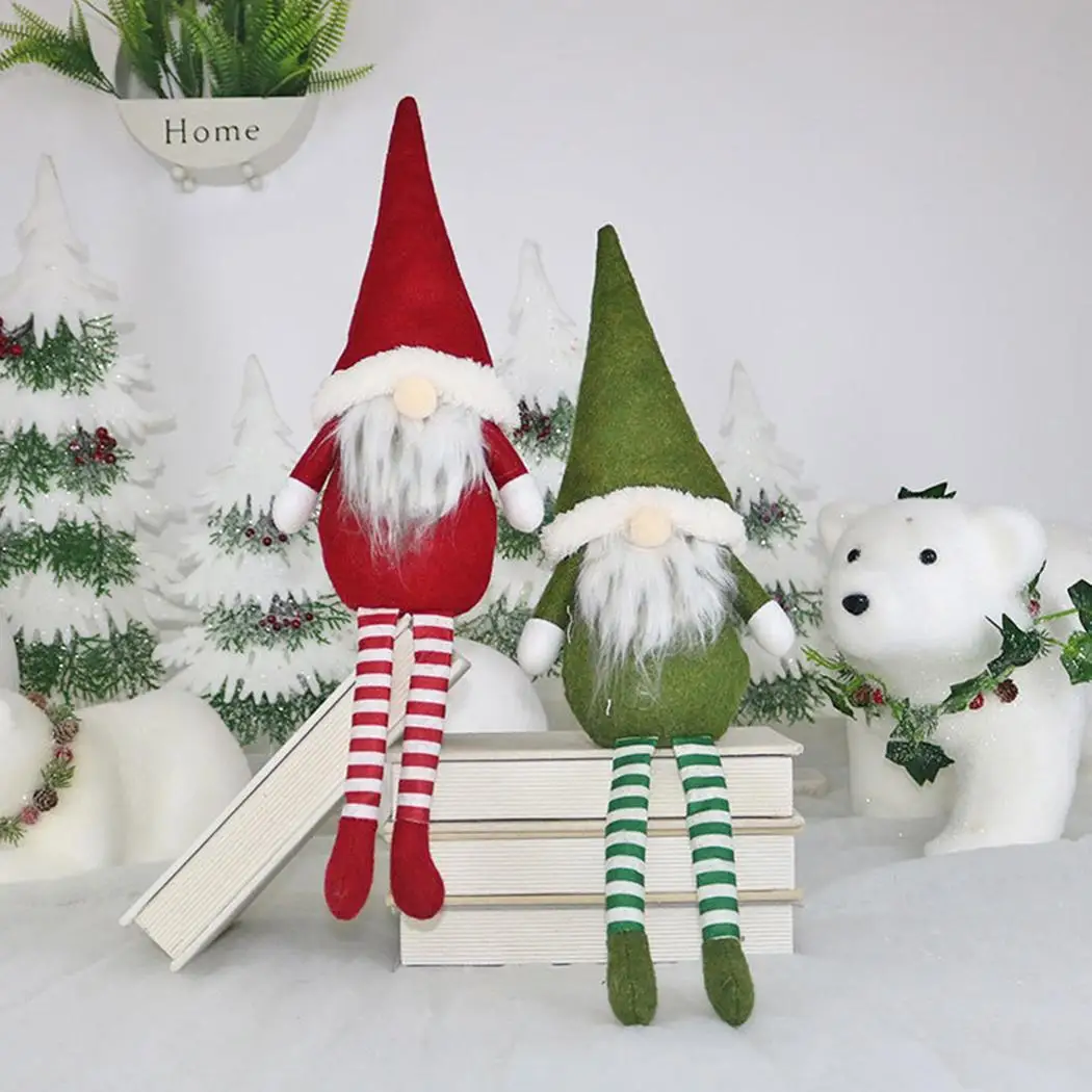 Рождественские куклы игрушки креативные безликие Санта Клаус кукла дерево