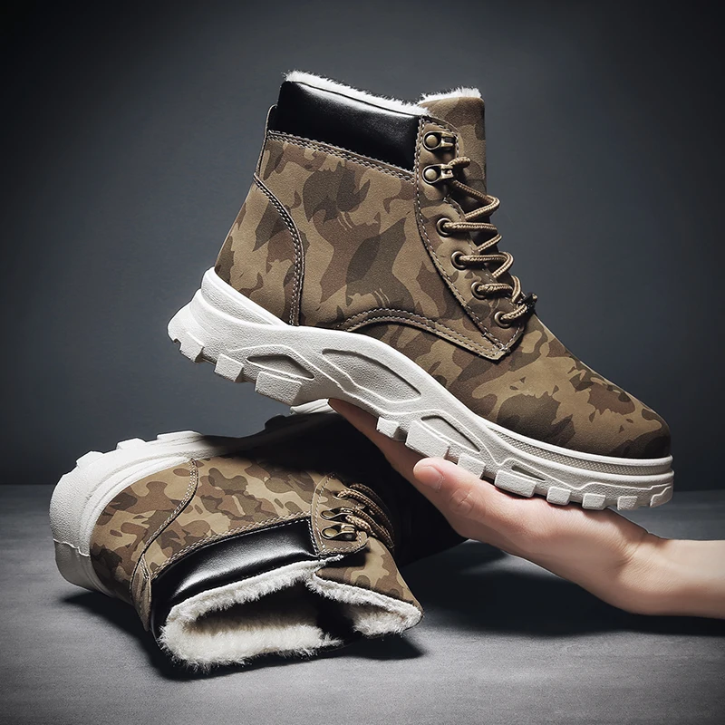 

2020 зимняя хлопковая обувь, зимние ботинки Martin, ботинки, носки, мужская обувь, теплая и бархатная повседневная спортивная мужская обувь, модн...