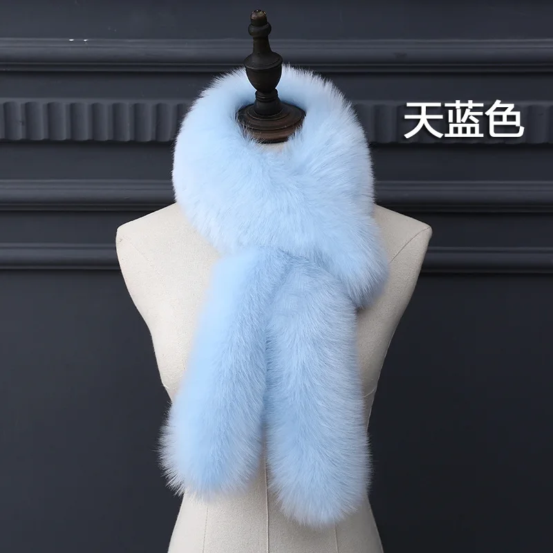 Милый меховой шарф Qearlstar шарфы из искусственного меха дизайнерские модные зимние