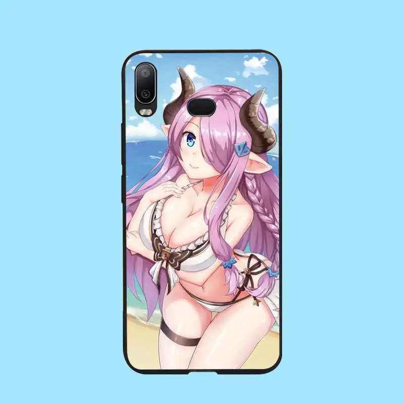 Японский кавайный сексуальный мягкий черный чехол для телефона PENGHUWAN с аниме