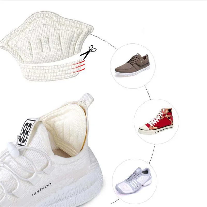 Для мужчин стельки Спортивная беговая Обувь регулировки Размеры пятки Лайнер