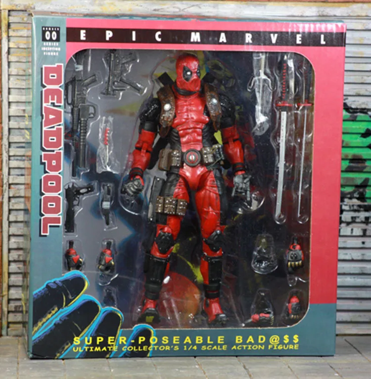 Marvel NECA Deadpool Ultimate Action Figure Toy Collection Model with Weapons Kids DIY Gift Toys | Игрушки и хобби