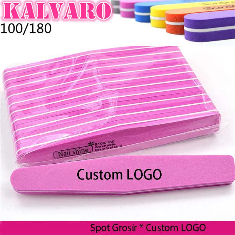 10 шт. акриловая пилка для ногтей прочная наждачная бумага буфер маникюра губка