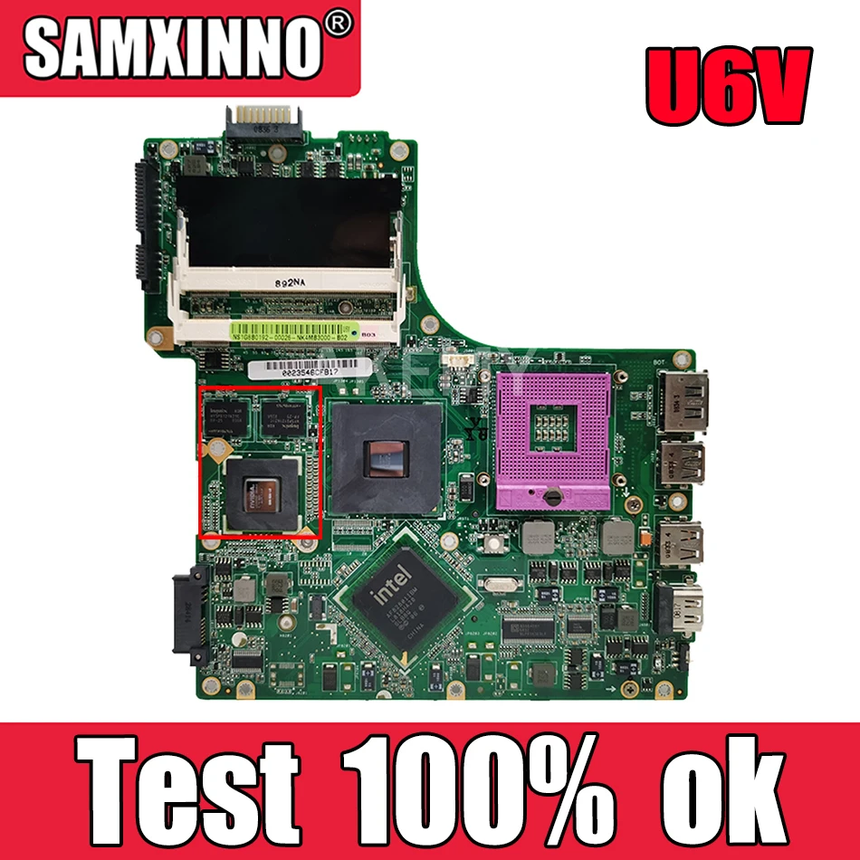 08G2006UV20R для ASUS U6V материнская плата ноутбука REV2.0 PM45 PGA478 DDR2 9300M 100% Протестировано