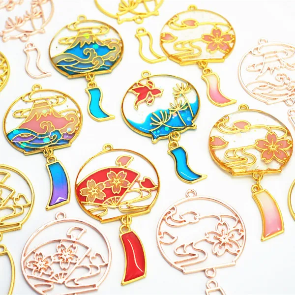 5 шт./лот металлическая рамка с ветряными колокольчиками/лентами подвесная