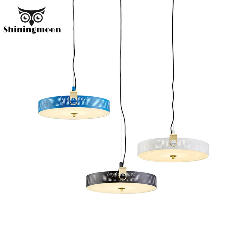 Современные креативные железные белые черные подвесные светильники