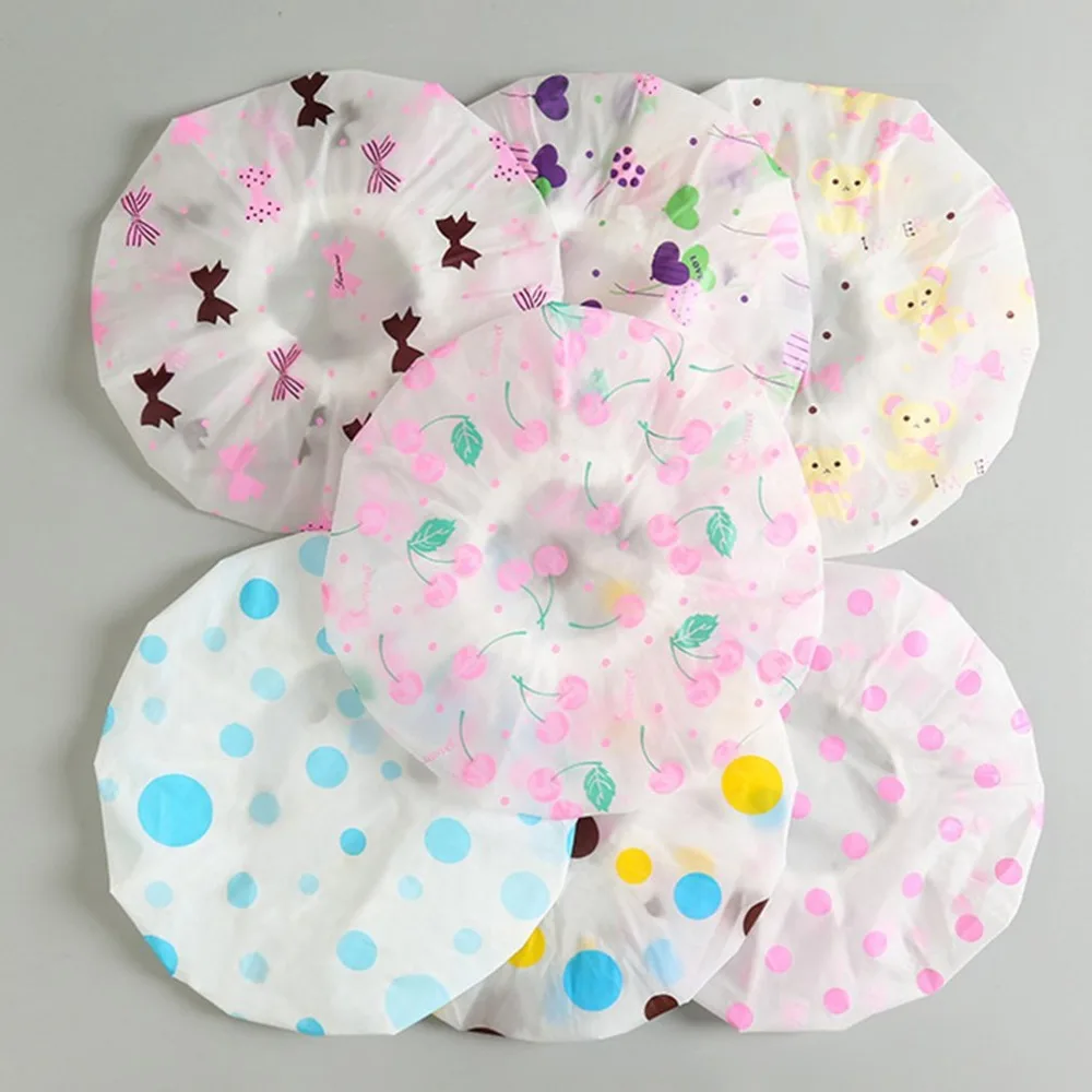 1 шт. Водонепроницаемый шапочка для душа Милая утепленная однотонные Цвет