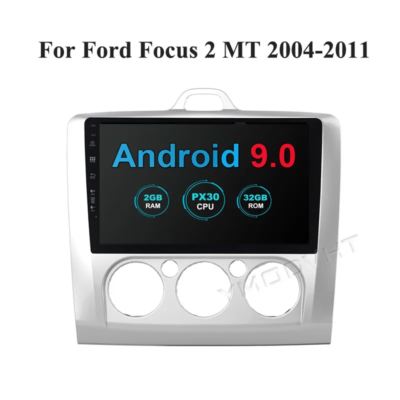 YMODVHT 9 дюймов 4 Гб + 64 ГБ Android 0 Автомобильный DVD Радио для Ford Focus 2 Exi MT 2004 до 2008 2009 2010 2011