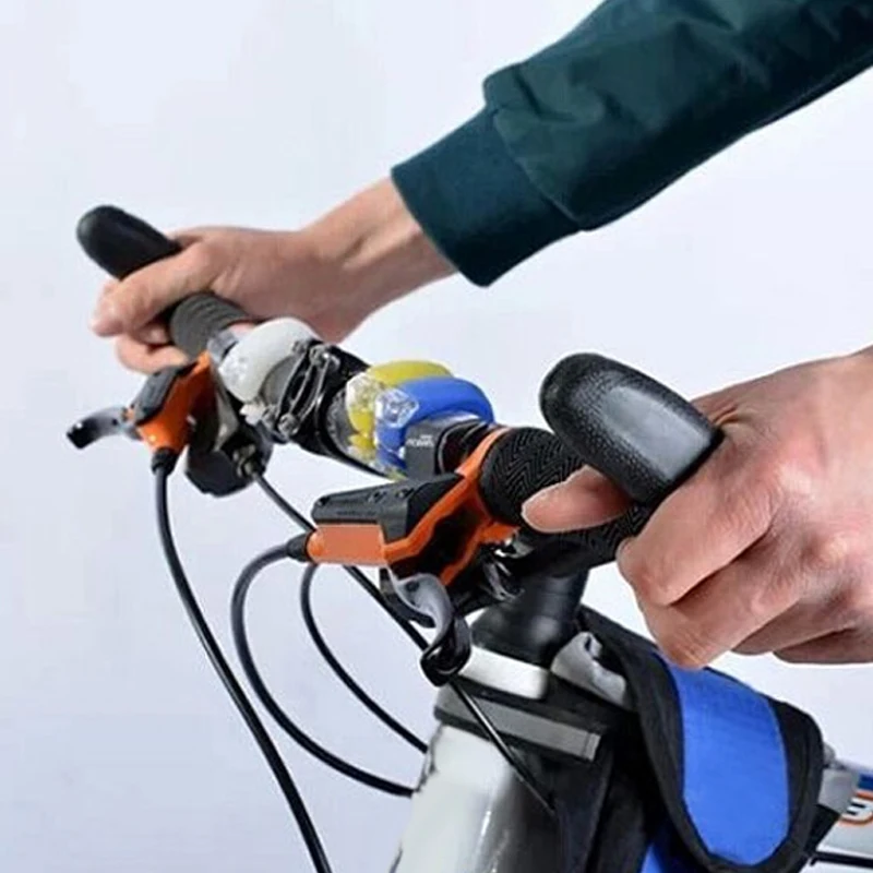 High Q Anti-Slip Universal Mountain Road Bicycle Handle Rest Bar Ergonomic Adjustable Bike Cycling Handlebar End 1 Pair NCM99 | Спорт и
