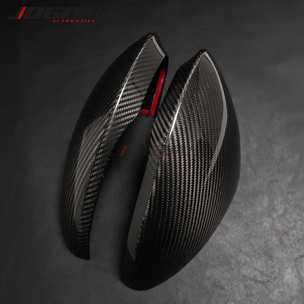 Full Carbon Fiber Car Side Rearview Mirror Cover For Alfa Romeo Stelvio 2017 2018 2019 2020 2pcs | Автомобили и мотоциклы