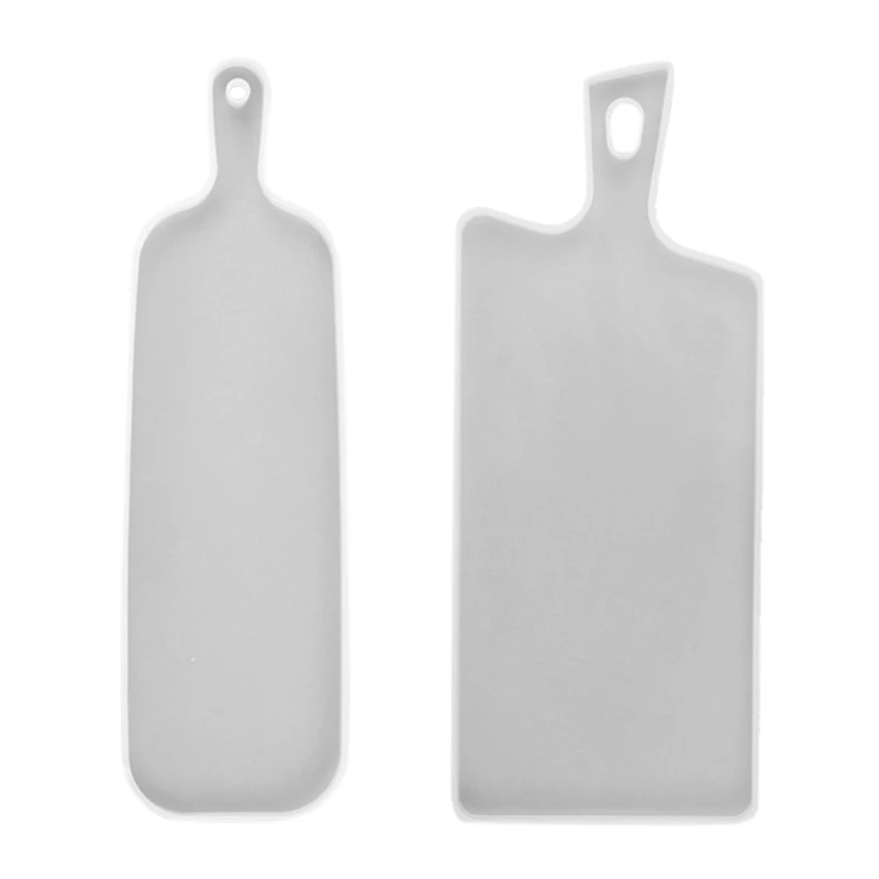 

2X DIY Epoxy Mold Handle Tray Silicone Mold Home Table Decoration Resin Crafts Mirror Silicone Christmas Gift 2 & 1