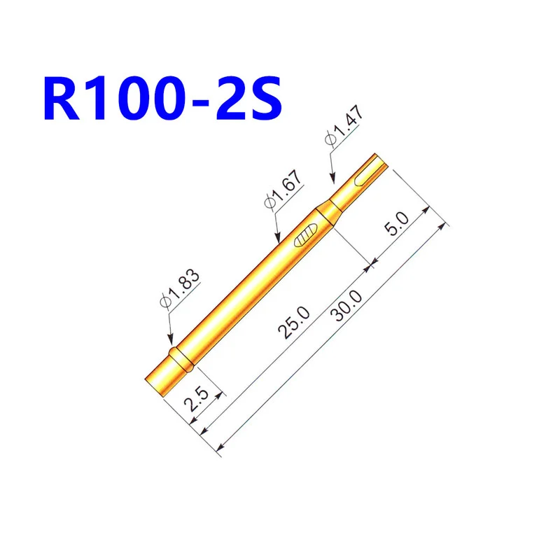 

100PCS/pack of Test Needle Needle Sleeve R100-2S Welding Wire Probe Sleeve 1.67mm Needle Seat
