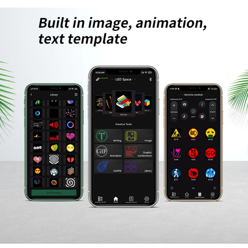 

Car LED Display Screen App control bluetooth Expression Picture DIY Scrolling LED Sign Full Color Car Rear Window Monitor