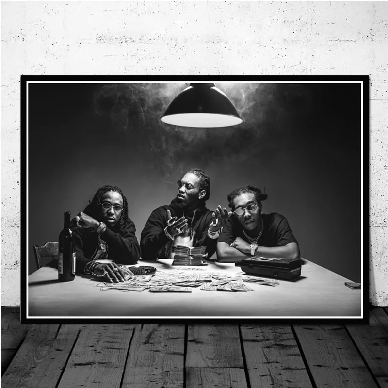 Migos Quavo офсетная культура хип-хоп музыка группа звезда картина холст печать