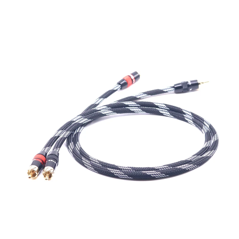 Hi Fi Класс двойной лотос аудио кабель RCA сигнала провод из бескислородной медный