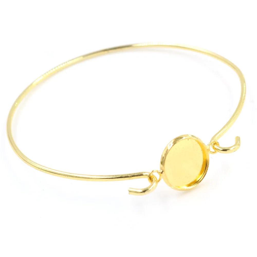 Высокое качество 2 шт. 12 мм черный серебристый позолоченный 5 цветов браслет