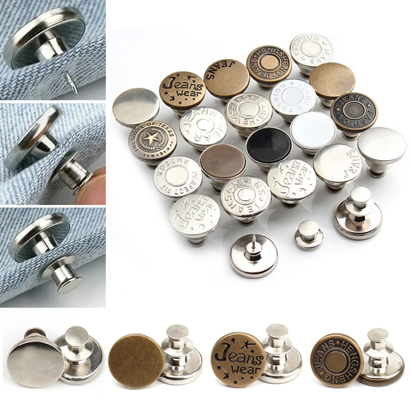 5 шт./лот собственными руками Сделай Сам Бесплатная съемный пояс кнопка металла