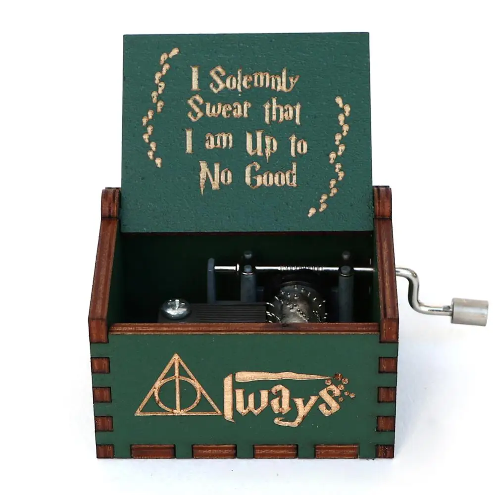 Старинная деревянная резная музыкальная шкатулка черная Музыкальная с ручным