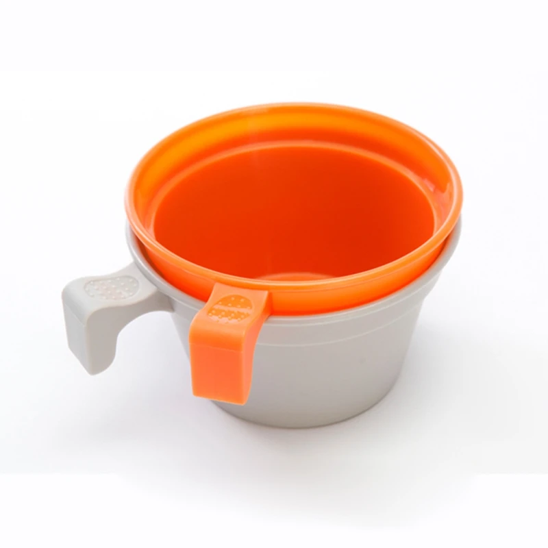 Portable Plastic Coffee Cup Lightweight PP Water Drinking Mug Outdoor Picnic Camping Travel Cookware With Handle | Спорт и