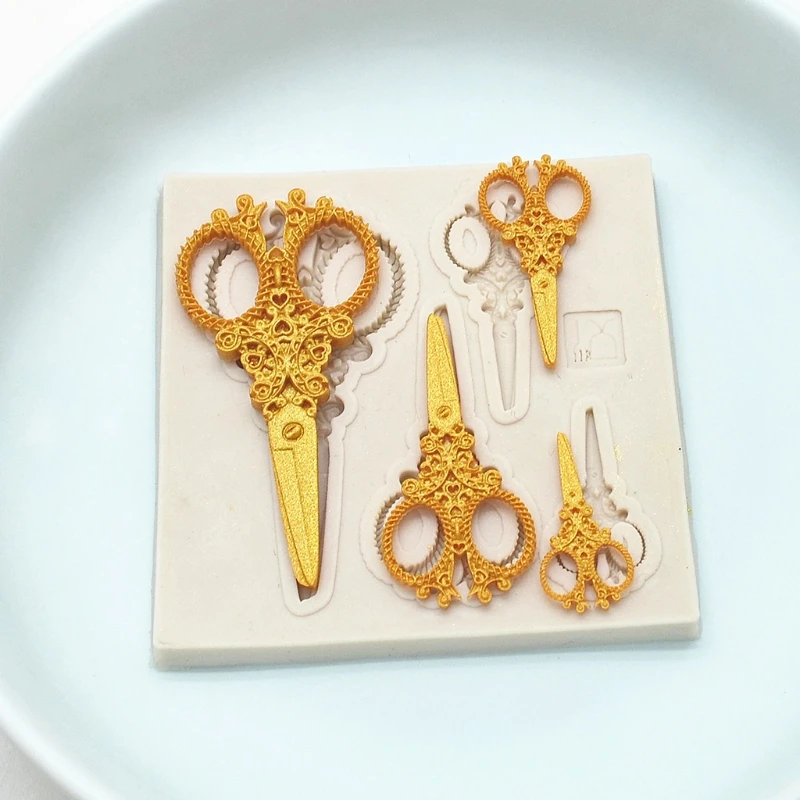 Инструменты для ножниц 3D силиконовая форма помадки украшения тортов детский