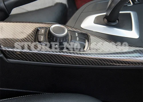 Отделка панели мультимедийной для салона из углеродного волокна BMW 1 серии F20 F21 2012