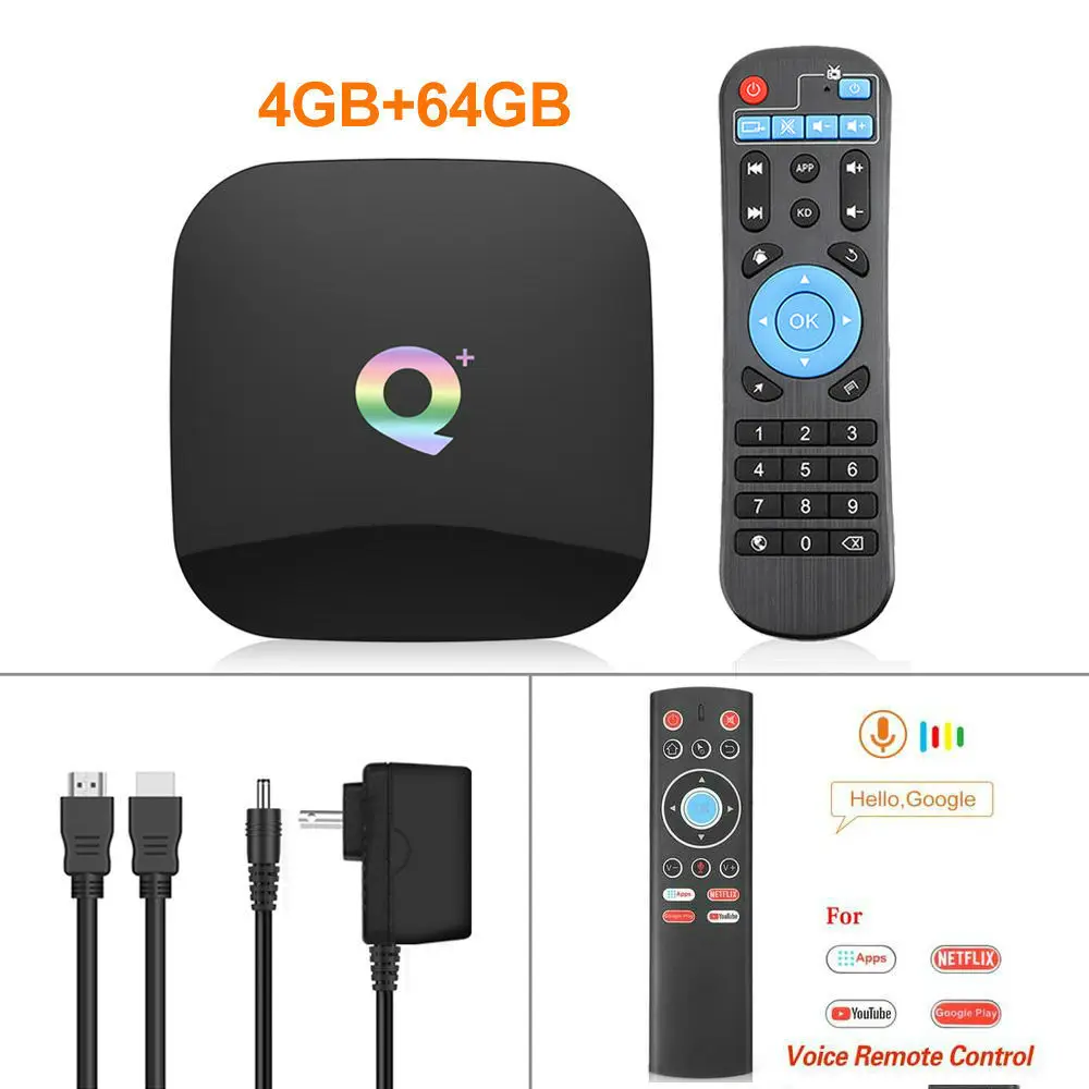 4G64G T1 Allwinner H6 6K Smart tv Box Android 9,0 Q Plus 4 ГБ ОЗУ 64 Гб ПЗУ четырехъядерный процессор Playstore Youtube Wifi телеприставка 2G16G медиаплеер - Цвет: 4G64G T1