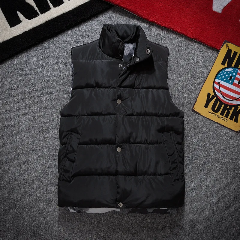 Мужская зимняя куртка без рукавов мужской пуховой жилет мужские теплые плотные