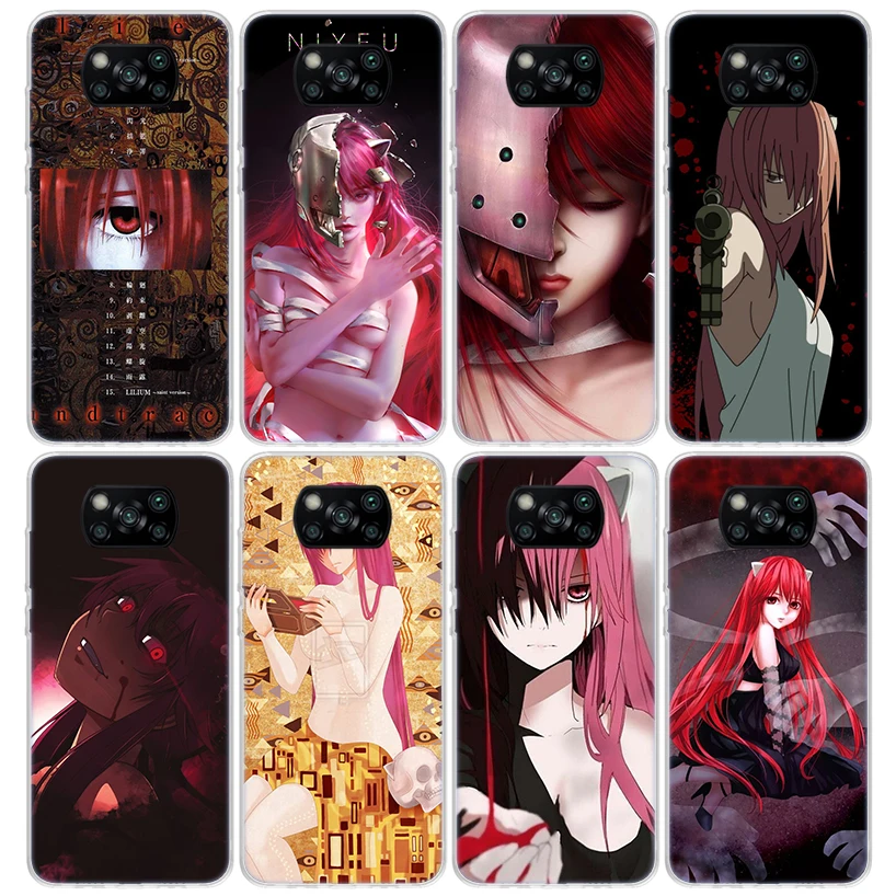 Чехол для телефона с аниме Elfen Lied для Xiaomi Poco X3 NFC M3 F3 F1 Mi Note 10 Pro 9 8 CC9 11 Lite 9T 10T 11T A3, мягкая задняя крышка из ТПУ