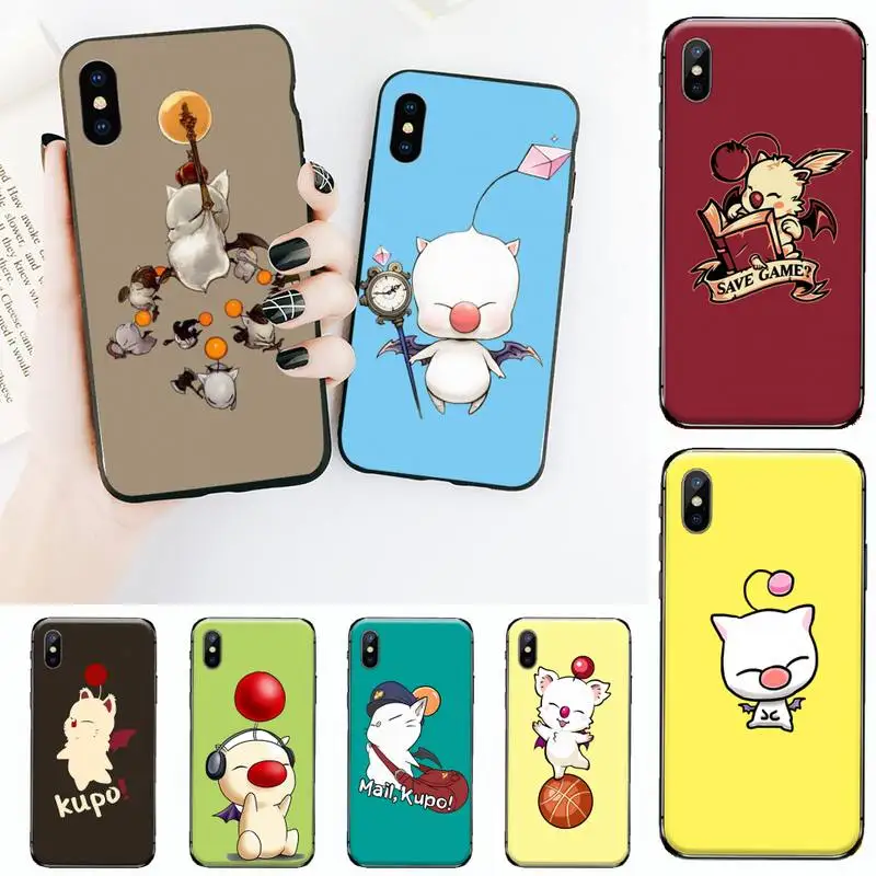 

Final Fantasy Moogle Phone Case for iPhone 11 12 mini pro XS MAX 8 7 6 6S Plus X 5S SE 2020 XR