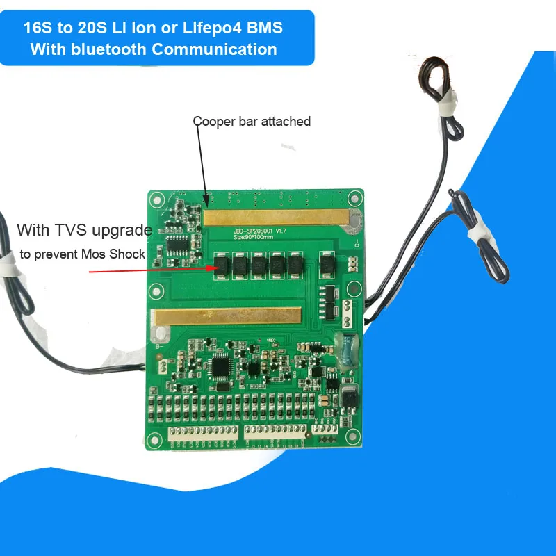 Блок питания Smart Bluetooth BMS с постоянным током 30A/50A