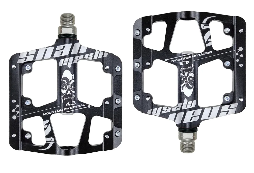 

3 Bearings Smooth Bicycle Pedal Mountain Bike Mtb Spd Cycle Pedals Wide Large Comfortable Board Anti-slip nails vtt accessories