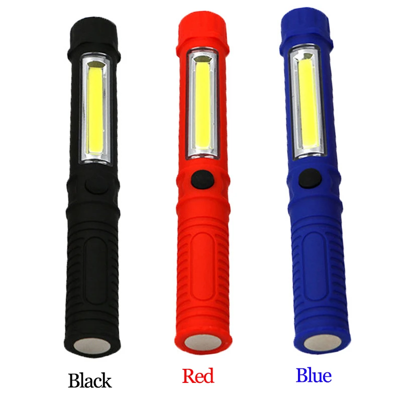 COB LED Multifunction Maintenance flashlight Magnetic Base Light Mini Portable lanterns Working Inspection Torches | Лампы и освещение