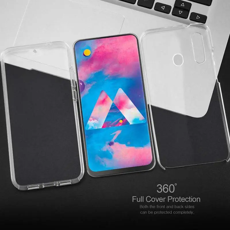 360 градусов защитный чехол для Samsung Galaxy двухсторонний ультра-тонкий ТПУ