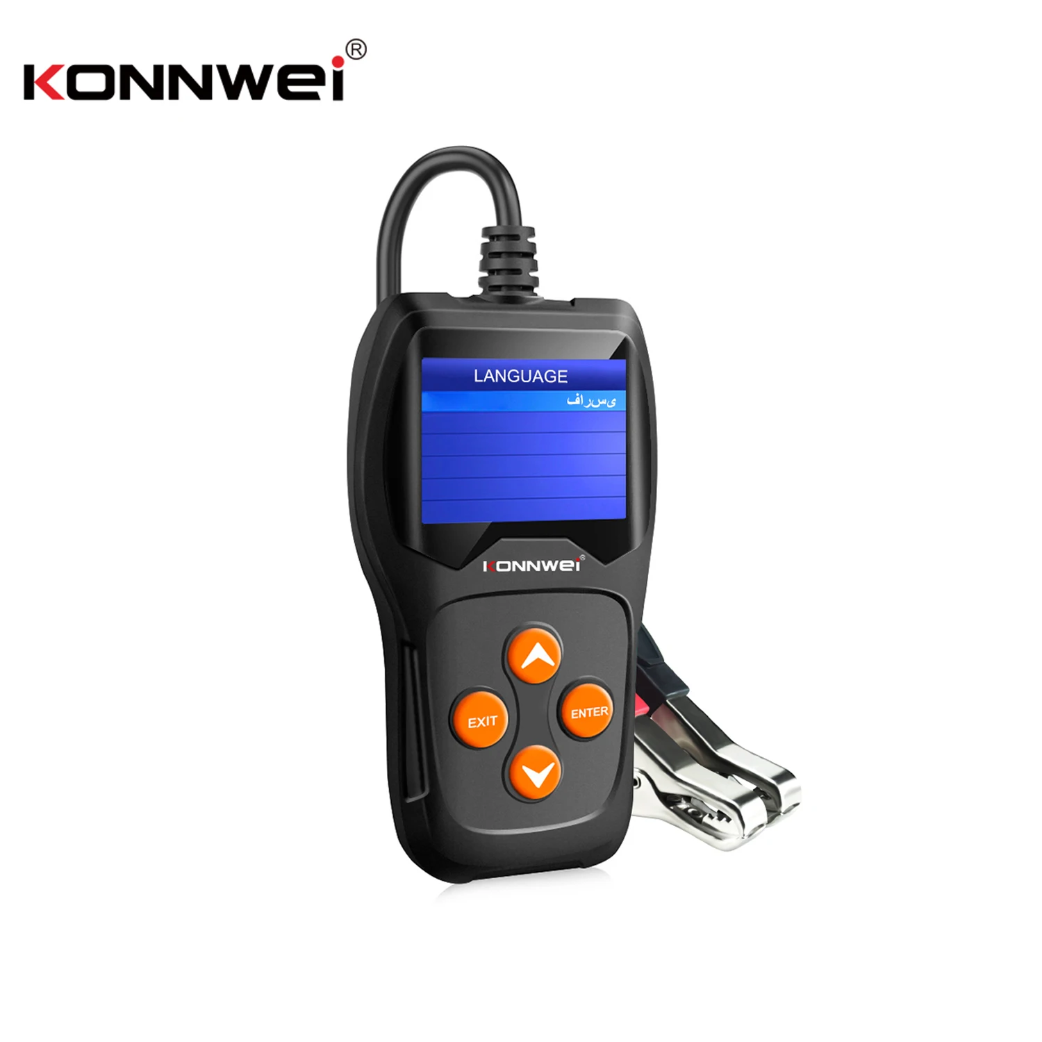 KONNWEI Car Battery Tester 12V Professional 100-2000 CCA Automotive Power Load Analyzer and Alternator Test Waveform Check