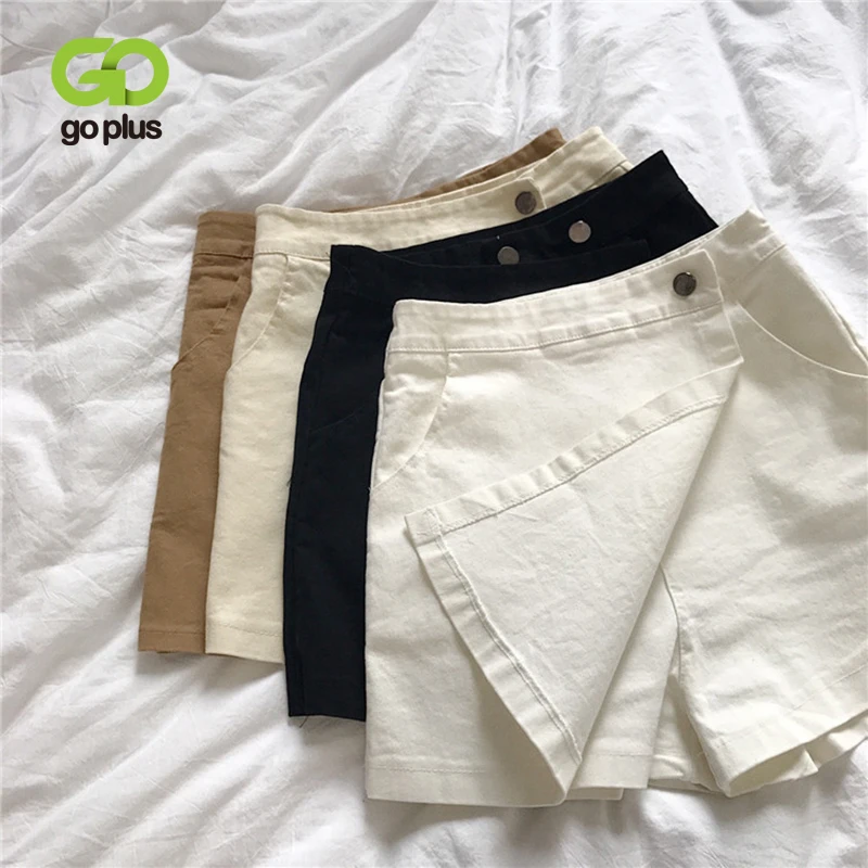 Летняя юбка шорты женские повседневные с высокой талией размера плюс одежда для