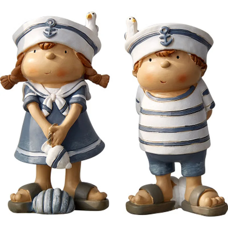 Кукольные ножки в средиземноморском стиле украшение из смолы современное