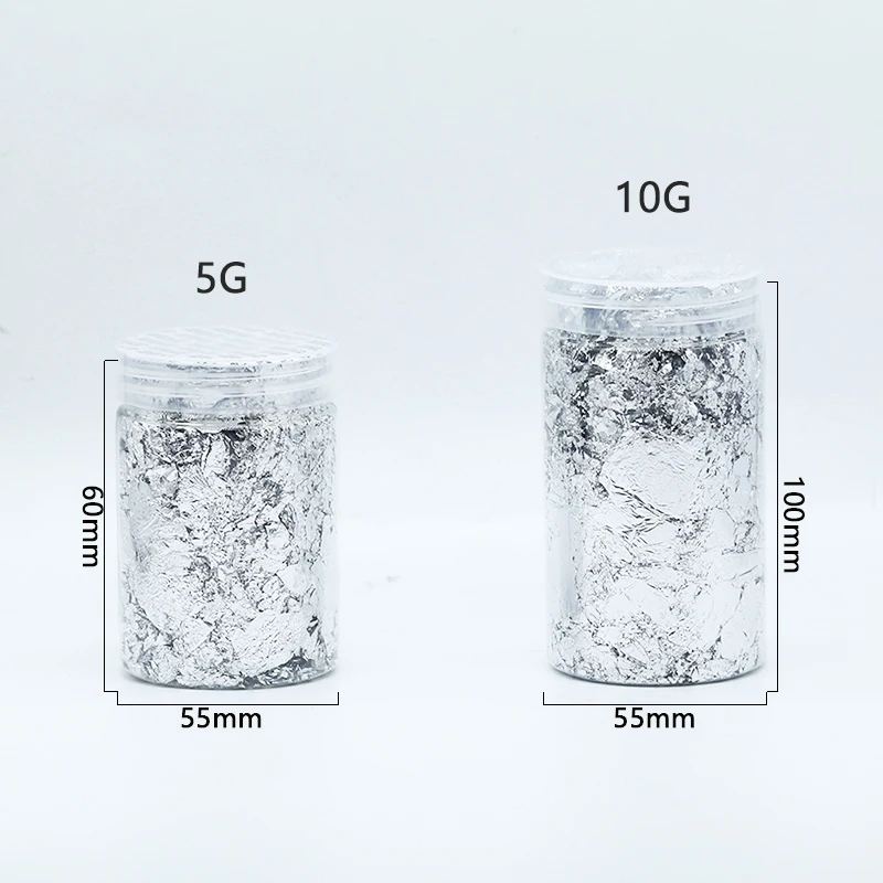 10 г искусственная Золотая Серебряная медная фольга для ногтей искусственные