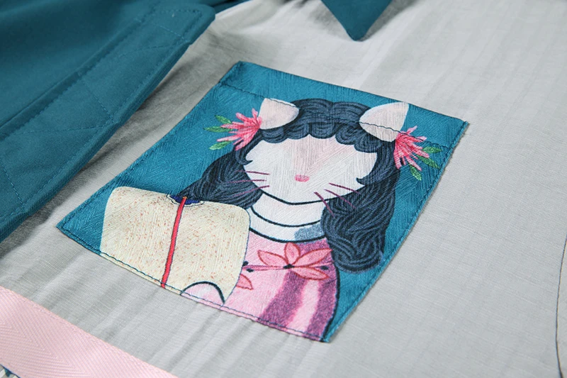 

stitching printed shirt for women's summer casual slim loose top